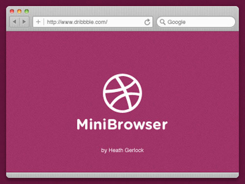 mini browser 20+ Free Web Browser Frame PSD Templates