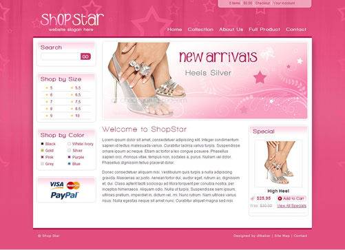 shopstar 40 (Really) Beautiful Web Page Templates in Photoshop PSD