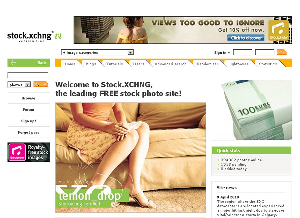 Stock Xchng - The Leading Free Stock Photography Site